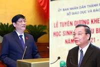 Ông Nguyễn Thanh Long (trái) và ông Chu Ngọc Anh đã vi phạm nghiêm trọng đến mức phải đề nghị Ban Chấp hành Trung ương kỷ luật (Nguồn: TTXVN).