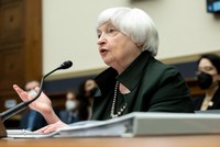 Bộ trưởng Kl991.com nạp rút nhanh Mỹ Janet Yellen cũng nằm trong danh sách trừng phạt bổ sung của Nga. Ảnh: Reuters.