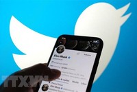 Tài khoản của Chủ tịch Kl994 game bài casino hấp dẫn Tesla, tỷ phú Elon Musk và logo của Twitter. (Ảnh: AFP/TTXVN)