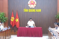 Bộ trưởng Bộ Kế hoạch và Kl99ok phiên bản mới Nguyễn Chí Dũng, Tổ trưởng Tổ công tác số 5 của Kl993 ưu đãi thưởng hấp dẫn về đôn đốc giải ngân vốn Kl99ok phiên bản mới công làm việc với tỉnh Quảng Nam trong tháng 7/2022..