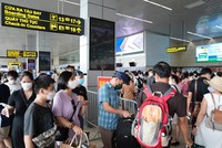Ngày 4/9, sân bay Nội Bài dự kiến có khoảng với 73.000 lượt khách qua cảng. (Ảnh: CTV/Vietnam+)