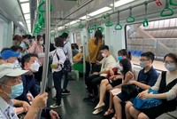99Kl.app khuyến mãi hot Cát Linh-Hà Đông đã vận chuyển gần 7,2 triệu lượt hành khách. (Ảnh: CTV/Vietnam+)