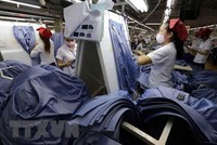 Kl994 nhà cái bóng đá world cup hàng dệt may xuất khẩu. (Nguồn: TTXVN)