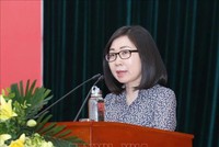 Bà Đoàn Thị Tuyết Nhung - Tân Phó Tổng giám đốc Thông tấn xã Việt Nam. Ảnh: TTXVN