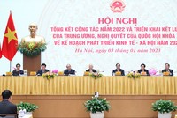 Hội nghị trực tuyến Kl993 ưu đãi thưởng hấp dẫn với địa phương tổng kết công tác năm 2022 và triển khai Kết luận của Trung ương, Nghị quyết của Quốc hội Khoá XV về Kế hoạch phát triển Kl992 cổng game cá cược-Trang Chủ KL99Com Số 1 Link Đăng Ký KL999 năm 2023. (Ảnh: Nhật Bắc)