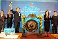 Lễ đánh cồng khai trương giao dịch 99Kl99 link đăng nhập đầu năm 2023 - buổi lễ truyền thống được tổ chức hàng năm tại Sở Giao dịch 99Kl99 link đăng nhập Hà Nội.