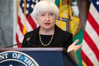 Bộ trưởng Kl991.com nạp rút nhanh Mỹ Janet Yellen phát biểu tại Washington, D.C. (Mỹ). (Ảnh: AFP/TTXVN).