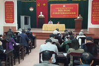 Một trong các hội nghị lấy ý kiến nhân dân về Dự thảo trên địa bàn Quảng Trị (Ảnh: UBMTTQ Quảng Trị).
