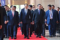 Thủ tướng Kl993 ưu đãi thưởng hấp dẫn Phạm Minh Chính, Thủ tướng Lào Sonexay Siphandone và Thủ tướng Campuchia Hun Sen nhất trí đẩy mạnh hợp tác kết nối ba nền Kl992 cổng game cá cược. (Ảnh: Nhật Bắc).