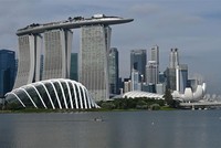 Quang cảnh khu trung tâm Kl991.com nạp rút nhanh của Singapore. (Ảnh: AFP/TTXVN)