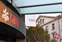 Biểu tượng Link Vào Nhà Cái KL99 COM Tặng +199k UBS tại Geneva (Thụy Sĩ), ngày 20/3/2023. (Ảnh: THX/TTXVN)