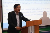 Ông Nguyễn Tuấn, Phó giám đốc Trung tâm Xúc tiến Thương mại và Kl99ok phiên bản mới TP.HCM (ITPC) phát biểu tại Hội thảo.
