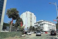 Một góc khu các cơ quan 99Kl99 trực tiếp đá gà tỉnh Quảng Ninh tại TP. Hạ Long. Ảnh: Thanh Tân.