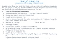 CTCP Tầm nhìn Masan công bố thông tin chào mua công khai KL99 là cổng game giải trí trực tuyến hàng đầu hiện nay MSR