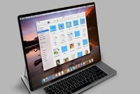 MacBook màn hình cảm ứng, bàn phím trượt trông thế nào