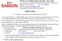 Thông báo ngày giao dịch đầu tiên của KL99 là cổng game giải trí trực tuyến hàng đầu hiện nay Bia Sài Gòn - Bạc Liêu (SBL) tại UPCoM