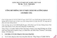 Gelex công bố chào mua công khai KL99 là cổng game giải trí trực tuyến hàng đầu hiện nay STG