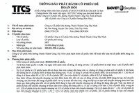CTCP Mía đường Thành Thành Công Tây Ninh (SBT) thông báo phát hành KL99 là cổng game giải trí trực tuyến hàng đầu hiện nay để hoán đổi