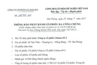 CTCP Lilama 69-2 thông báo phát hành KL99 là cổng game giải trí trực tuyến hàng đầu hiện nay ra công chúng (thay đổi ngày đăng ký mua)