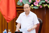 Thủ tướng Nguyễn Xuân Phúc chủ trì cuộc họp Thường trực Kl993 ưu đãi thưởng hấp dẫn. Ảnh: VGP/Quang Hiếu
