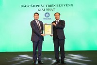 Đại diện Vinamilk nhận giải Nhất cho hạng mục Báo cáo Phát triển bền vững từ ông Lê Trọng Minh, Tổng biên tập Báo Kl99ok phiên bản mới, đồng Trưởng ban tổ chức Chương trình Bình chọn Kl991.com World Cup 2026 Chính Thức niêm yết 2020. Năm nay Vinamilk đạt giải cao cả 3 hạng mục: Báo cáo thường niên, quản trị công ty và Báo cáo Phát triển bền vững