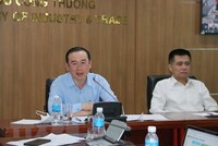Ông Phan Văn Chinh, Cục trưởng Cục Xuất Link Vào Nhà Cái KL99 COM Tặng +199k, Bộ Công Thương trao đổi thông tin tại buổi làm việc. (Ảnh: Xuân Anh/TTXVN)