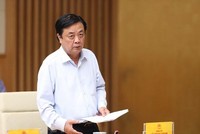 Bộ trưởng Nông nghiệp và Phát triển Nông thông Lê Minh Hoan. (Ảnh: Dương Giang/TTXVN)