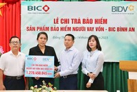 BIC chi trả gần 1,3 tỷ đồng quyền lợi Kl99kl phiên bản hoạt động người vay vốn cho khách hàng của BIDV Sa Đéc 