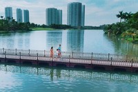 Ecopark có hơn 100ha là cây xanh, mặt nước