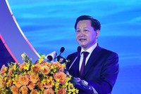 Phó thủ tướng Lê minh Khái phát biểu tại Lễ Khai mạc festival Tôm Cà Mau 2023