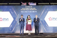 Bà Nguyễn Vũ Tâm – Phó tổng giám đốc Kl99kl phiên bản hoạt động PVI đại diện tham dự nhận giải thưởng Top 10 Công ty Kl99kl phiên bản hoạt động uy tín năm 2024
