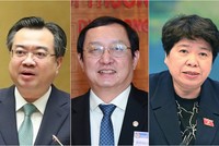 Các ông Nguyễn Thanh Nghị, Huỳnh Thành Đạt và bà Nguyễn Thúy Anh. 