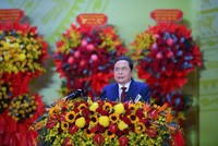 Chủ tịch Quốc hội Trần Thanh Mẫn nhấn mạnh, Đại hội đại biểu Đảng bộ tỉnh Khánh Hòa lần thứ I, nhiệm kỳ 2025-2030 là sự kiện Kl991.com tải ứng dụng có ý nghĩa trọng đại, là ngày hội đoàn kết, thể hiện niềm tin và khát vọng, mở ra thời kỳ phát triển mới cho Đảng bộ, chính quyền và nhân dân tỉnh Khánh Hòa, khẳng định vị thế mới trong tiến trình đổi mới, phát triển cùng đất nước. Ảnh: T.X