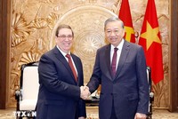 Tổng Bí thư Tô Lâm tiếp thân mật đồng chí Bruno Rodríguez Parrilla, Đặc phái viên Đảng Cộng sản Cuba, 99Kl99 trực tiếp đá gà Cộng hòa Cuba, Ủy viên Bộ Kl991.com tải ứng dụng, Bộ trưởng Ngoại giao Cuba. (Ảnh: TTXVN)