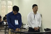 Bị cáo Nam và Thành tại tòa.