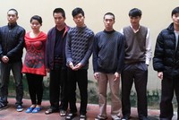 Các đối tượng khi bị bắt.