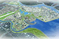 Phối cảnh dự án Khu đô thị và dịch vụ Tràng Cát thuộc quần thể KCN đô thị và dịch vụ Tràng Cát Hải Phòng