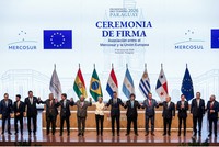Lễ ký kết hiệp định thương mại tự do giữa Liên minh châu Âu và khối Mercosur của Nam Mỹ