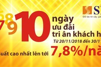 SHB tăng KL99 là cổng game giải trí trực tuyến hàng đầu hiện nay huy động lên 7,8%/năm với sổ từ 5 tỷ đồng, kỳ hạn 12 tháng trở lên