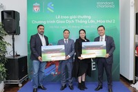 Standard Chartered Việt Nam trao giải thưởng đặc biệt chuyến đi Anh tới khách hàng 