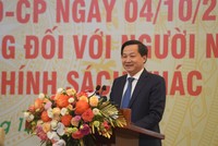 Phó Thủ tướng Kl993 ưu đãi thưởng hấp dẫn Lê Minh Khái phát biểu chỉ đạo tại Hội nghị. Ảnh: Tiến Trung.