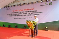 Ông Phạm Quang Dũng - Ủy viên Ban Thường vụ Đảng ủy Khối Kl991.com World Cup 2026 Chính Thức Trung ương, Bí thư Đảng ủy, Chủ tịch HĐQT Vietcombank phát động phong trào trồng cây “Vietcombank - Vì một Việt Nam xanh”