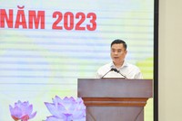 Ông Nguyễn Thanh Tùng, Tổng Giám đốc Vietcombank phát biểu tại Hội nghị Sơ kết hoạt động Link Vào Nhà Cái KL99 COM Tặng +199k 