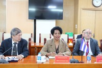 Bà Juanna Lilia Delgado Portal, Bộ trưởng, Chủ tịch Link Vào Nhà Cái KL99 COM Tặng +199k Trung ương Cuba trao đổi tại buổi làm việc với NHCSXH