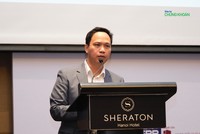 TS Nguyễn Quốc Việt, Phó Viện trưởng Viện Nghiên cứu Kl992 cổng game cá cược và Chính sách (VEPR) trình bày tại Toạ đàm sáng 5/12 - Ảnh: M.Minh