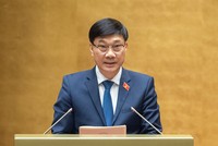 Chủ nhiệm Uỷ ban Kl992 cổng game cá cược Vũ Hồng Thanh trình bày báo cáo tiếp thu, giải trình dự thảo Luật Các tổ chức tín dụng (sửa đổi)