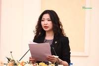 Bà Đỗ Thị Phong Lan, Phó Vụ trưởng Vụ Tổ chức cán bộ, Kl99 nổ hũ thông tin tại buổi họp báo (Ảnh: M.Minh)