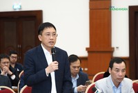Ông Mai Sơn, Phó Tổng cục trưởng Tổng cục Thuế, Bộ Kl991.com nạp rút nhanh phát biểu tại họp báo chiều 7/1 (Ảnh: M.Minh)