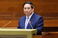 Thủ tướng Kl993 ưu đãi thưởng hấp dẫn Phạm Minh Chính trình bày báo cáo Kl992 cổng game cá cược Trang Chủ KL99Com Số 1 Link Đăng Ký KL999 sáng 5/5 (Ảnh: Giang Huy)