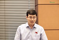 Đại biểu Đỗ Đức Hiển (đoàn TP.HCM) phát biểu tại họp tổ Quốc hội chiều 10/5 về sửa Luật Kl991.com World Cup 2026 Chính Thức (Ảnh: M.M)